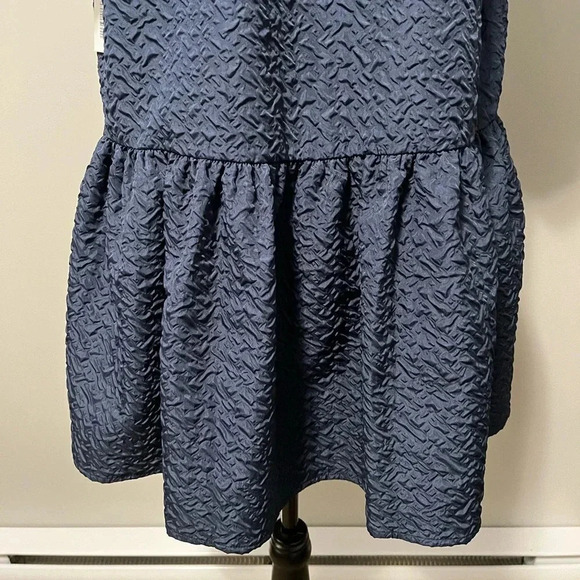 Hudson North Easy V  neck Short Sleeve Short Dress Midnight Blue - Picture 12 of 16